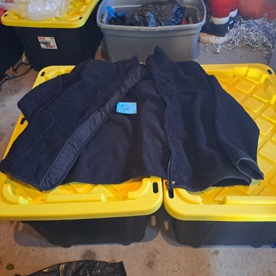 Chaqueta de soldadura Lincoln grande negra para hombre ¡básicamente nueva!!!  Usado 1 vez Foto 1 de 4