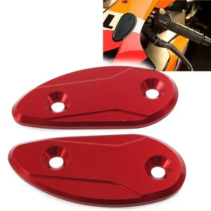 Espejo retrovisor Fit Honda CBR1000RR CBR 1000RR 2008-17 bloque placas base rojo - Imagen 1 de 7