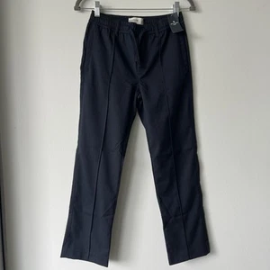 Abercrombie Kids Loose Pants Boys 11/12 Herringbone Pull On Cotton Preppy Dressy - Picture 1 of 9