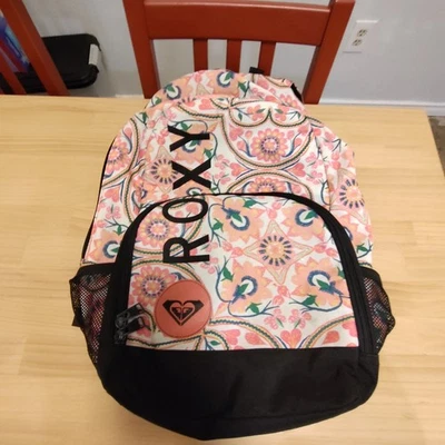 Mochila Roxy Floral Rosa Foto 1 de 4