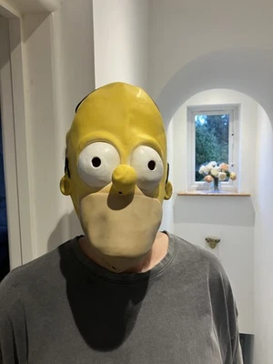 Máscara de Halloween para adultos Fox Los Simpson Homero de Matt Groening 2006 látex   Foto 1 de 4