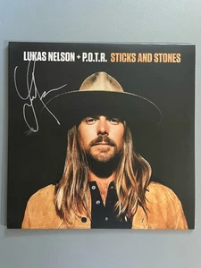Lukas Nelson + P.O.T.R Sticks And Stones SIGNED COVER By Lukas Black Vinyl  - Bild 1 von 3