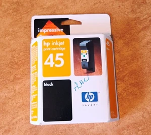 Cartuccia inchiostro nero originale HP 45 51645A per Deskjet e altro SCADUTO ancora nuova - Foto 1 di 5