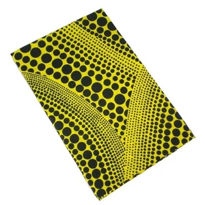 Yayoi Kusama Handkerchief with Polka Dots, Yellow, Yellow Tree, Yellow, Red, Hea - Picture 1 of 5