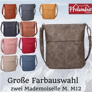 zwei MADEMOISELLE.M M12 Umhängetasche Handtasche Tasche I große Farbauswahl - Picture 1 of 3