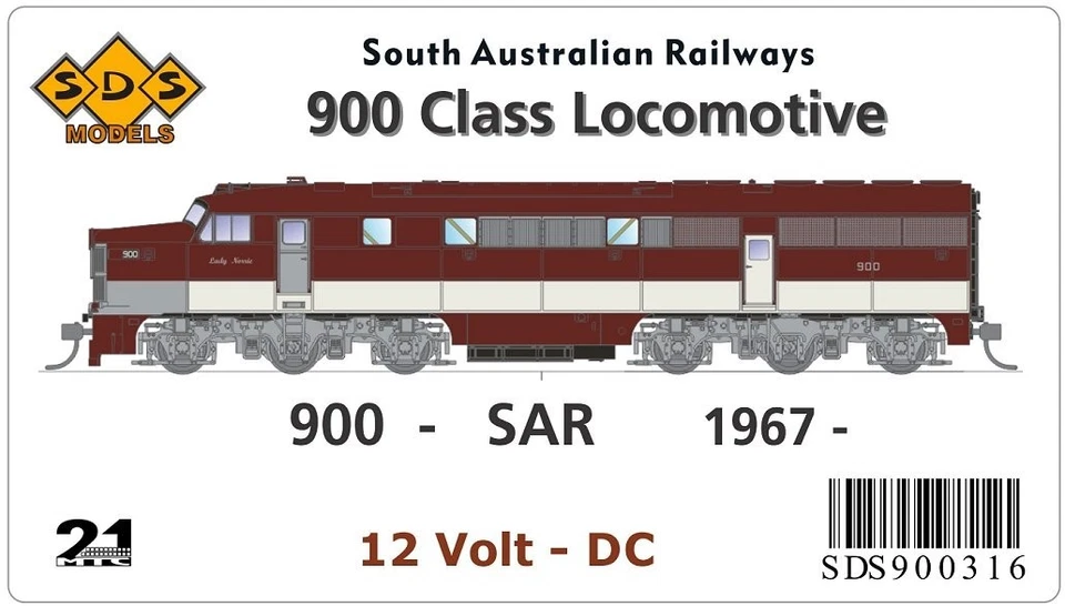SDS Models SAR 900 Class Locomotive "900", 1967- DC, on SALE ** - image 1 of 1
