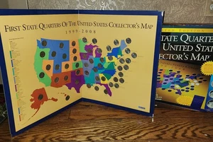 Complete First State quarter collection and map with quarters! - Picture 1 of 7
