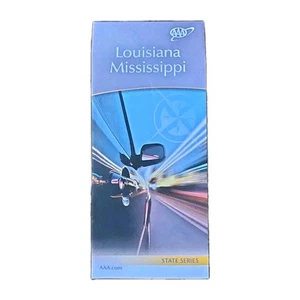 Louisiana & Mississippi 2019 Road Map by AAA State Series Prepper P1M - Bild 1 von 6