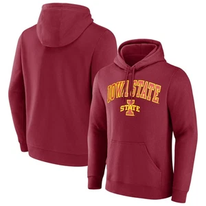 Men's Cardinal Iowa State Cyclones Fleece Pullover Hoodie - Picture 1 of 3