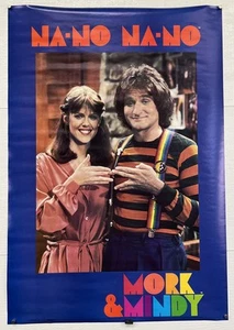 Vintage  NOS Robin Williams Mork and Mindy Poster Na No Na No #2407 1979 27x39” - Picture 1 of 17