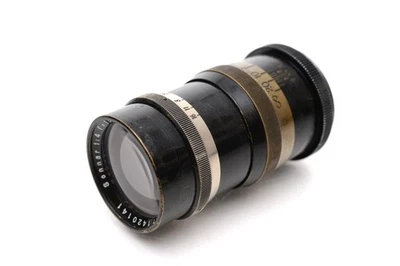 1933 Carl Zeiss Jena Sonnar 13.5cm f/4 Black & Chrome Brass Prime Lens M42 Mount - Image 1 of 4