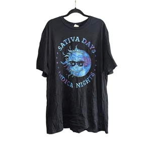 Sativa Days Indica Nights Marble Celestial T-Shirt Size 3XL - Picture 1 of 5