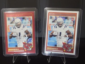 2025 Score - Rookies Jalen Royals #8 (RC) Red Parallel and BASE (RC) 2 CARD LOT. - Bild 1 von 2