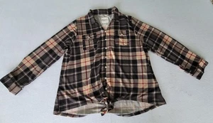 New York Laundry Woman's Flannel Look Shirt - Size 1X And 3X Color Multicolor  - Picture 1 of 9