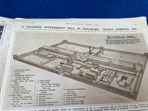 SINGAPORE CHANGI PRISON SIAM SAIGON  JAVA ATOMIC POWER  ILLUS OCT 1945 MAGAZINE - Picture 1 of 24