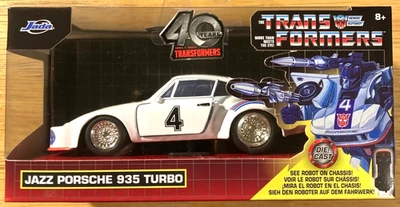 2024 Jada Toys Transformers G1 Jazz Martini Porsche 935 Turbo 1/32 ABIERTO Foto 1 de 4