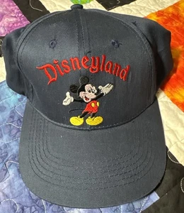 NUEVO CON ETIQUETAS DE COLECCIÓN Sombrero Disneyland Snapback Bordado Mickey Logo Negro Goofy Hat Co años 90 - Imagen 1 de 5