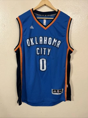 Adidas Russell Westbrook Swingman Jersey OKC Thunder NBA Basketball 2XL Oklahoma - Image 1 of 4
