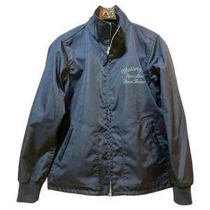 Iron Heart Navy Cordura Nylon Zip Up Jacket L Stand Collar IHJ-45 F/S - Picture 1 of 12