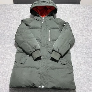 Zara Military Green Parka Down Jacket Big Boys Sz 11/12 Hooded Read Description - Picture 1 of 10
