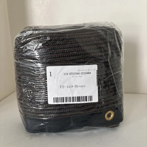 Fence Privacy Screen Mesh Shade Cloth 4 X 9 Feet Brown Commercial Grade 170 GSM - Picture 1 of 2