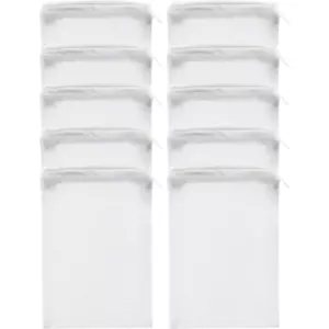 10 Pcs Aquarium Filter Media Bags - Reusable Mesh Bags (6" x 4") for Fish Tank F - Picture 1 of 5