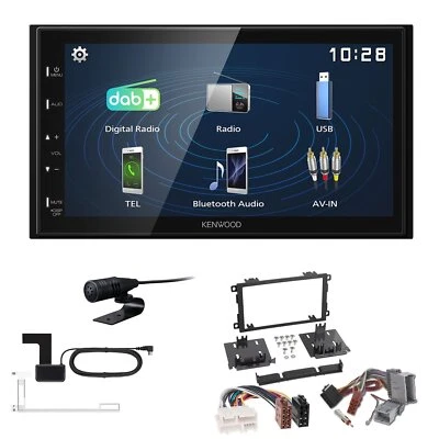 Kenwood 2DIN DAB+ Autoradio für GM Hummer H2 2003-2007 schwarz - Bild 1 von 4