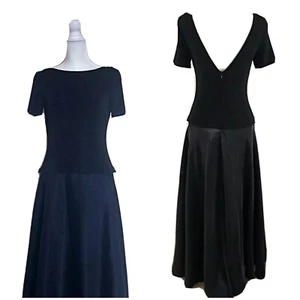 JS Collections Womens Shimmer Top Satin Skirt Maxi Dress Ball Gown Sz 8 - Picture 1 of 12