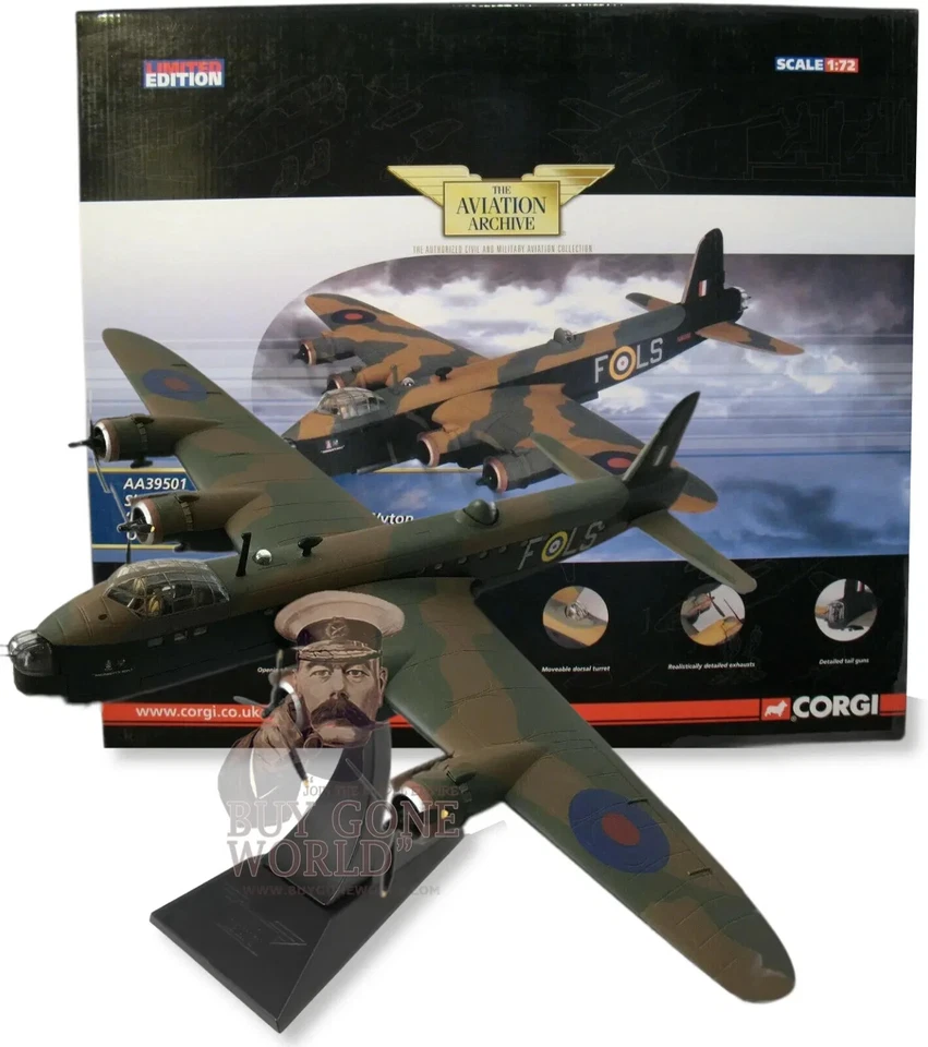 Short Sterling Mki Raf N6086 Ls-F "Macroberts Reply" 1941 - Corgi Aa39501 1/72 - Photo 1/1