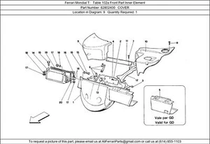 Ferrari Part 62802400 Antiskid Board Shield RHD - Picture 1 of 1