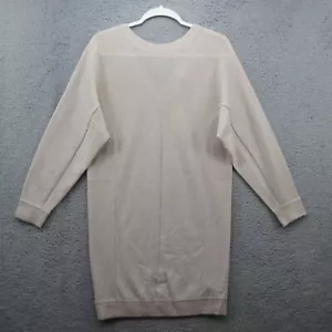 Vince Wool Cashmere Sweater Dress Womens S Beige V Back New - Picture 1 of 10