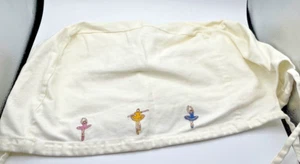 Vintage Embroidered Ballerina Dancer Toaster Cover Fabric Kitchen Boho! - Picture 1 of 4