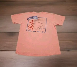 Maglietta Vintage "Reba Stadium Concert Series '93 Staff" Oneita Power-T Large Made in USA - Foto 1 di 14
