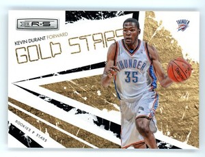 Kevin Durant 2009-10 Panini Rookies & Stars Gold Stars Black Parallel #016/100