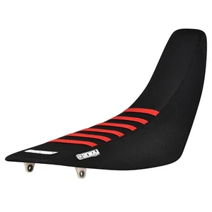 2000-2007 Honda XR 650R Gripper Seat Cover all BLACK/RED ribs #414 - Picture 1 of 5
