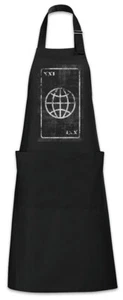 Tarot The Way of the World Grillschürze Kochschürze Card Symbol Logo Karte - Picture 1 of 1