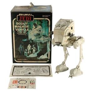 AT-ST Scout Walker Vehicle - lose / komplett mit RotJ Box - Star Wars Vintage - Bild 1 von 12