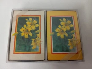 Vintage Playing Card Red Farms Studio Lily Flowers Dual Pack New USA - Picture 1 of 3