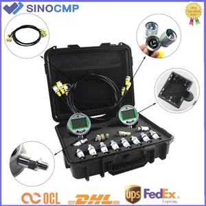70MPA/10000PSI Digital Pressure Gauge Test Kit for CAT Komatsu Case John Deere - Picture 1 of 7