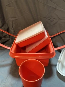Fiambrera Tupperware Red Keeper vintage años 70 - Imagen 1 de 5