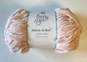 Hilo de chenilla Baby Bee Adore-a-Ball Pink-a-Boo #5 voluminoso 3,5 oz Hobby Lobby - Imagen 1 de 4