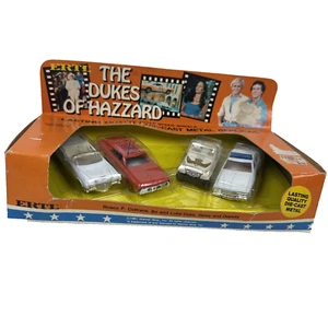 ERTL The Dukes Of Hazzard 1/64 4 Car Set 7285 NIB General Lee Jeep Boss NIB - Picture 1 of 19