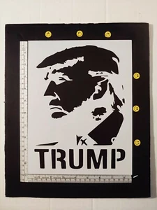Donald Trump President Profile 8.5" x 11" Custom Stencil FAST FREE SHIPPING - Picture 1 of 2