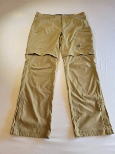 Eddie Bauer Men's First Ascent Beige Hiking Pants Nylon Spandex Size 38x34 - Picture 1 of 14