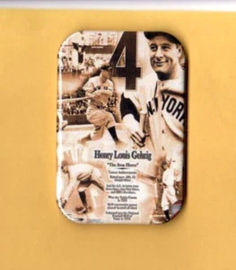 LOU GEHRIG REFRIGERATOR MAGNET WITH ROUNDED CORNER - Picture 1 of 2