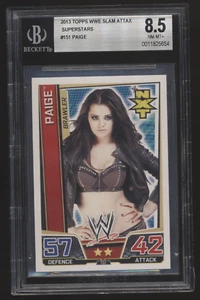 2013 Topps WWE Slam Attax Superstars #151 Paige RC Rookie NXT AEW - Bild 1 von 2
