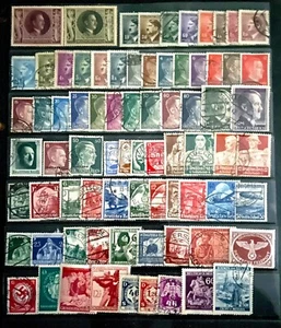 GERMANY 1934-44 3rd REICH COLLECTION MOSTLY USED WITH FACE VALUE TO 2DM (76) - Picture 1 of 1