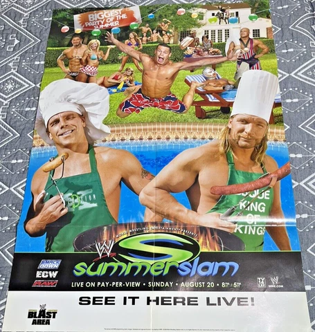 WWE Wrestling PPV Giant Poster 2ft by 3ft Summer Slam * ECW DX CENA * Cover