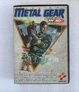 Metal Gear MSX2 Konami 1987 Japan Complete Box Manual Tested Authentic Rare - Picture 1 of 9