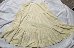 LC LAUREN CONRAD, DAMEN NEU GELB/WEISS VISKOSE BL GESTREIFT VOLLER ROCK, GR. XXL - Bild 1 von 7